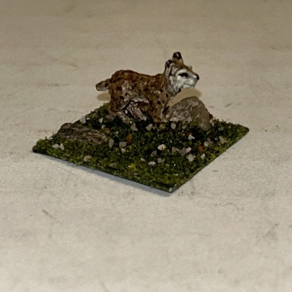 Ral Partha Warhammer Metal Painted Miniature Animal Dog Cat Bobcat‎ Wolf